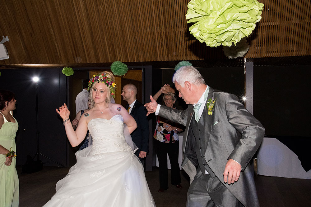 Bride dancing with her father