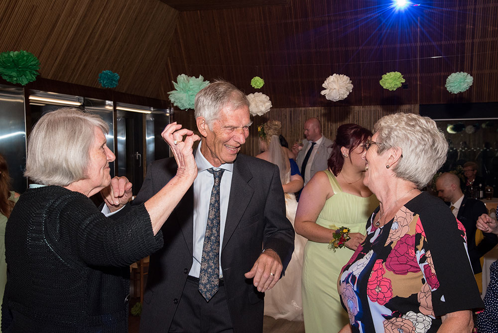 Guests dancing