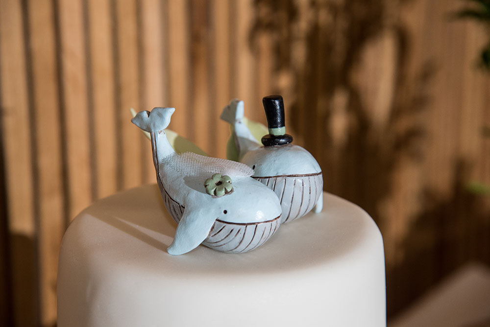 Whale cake topper
