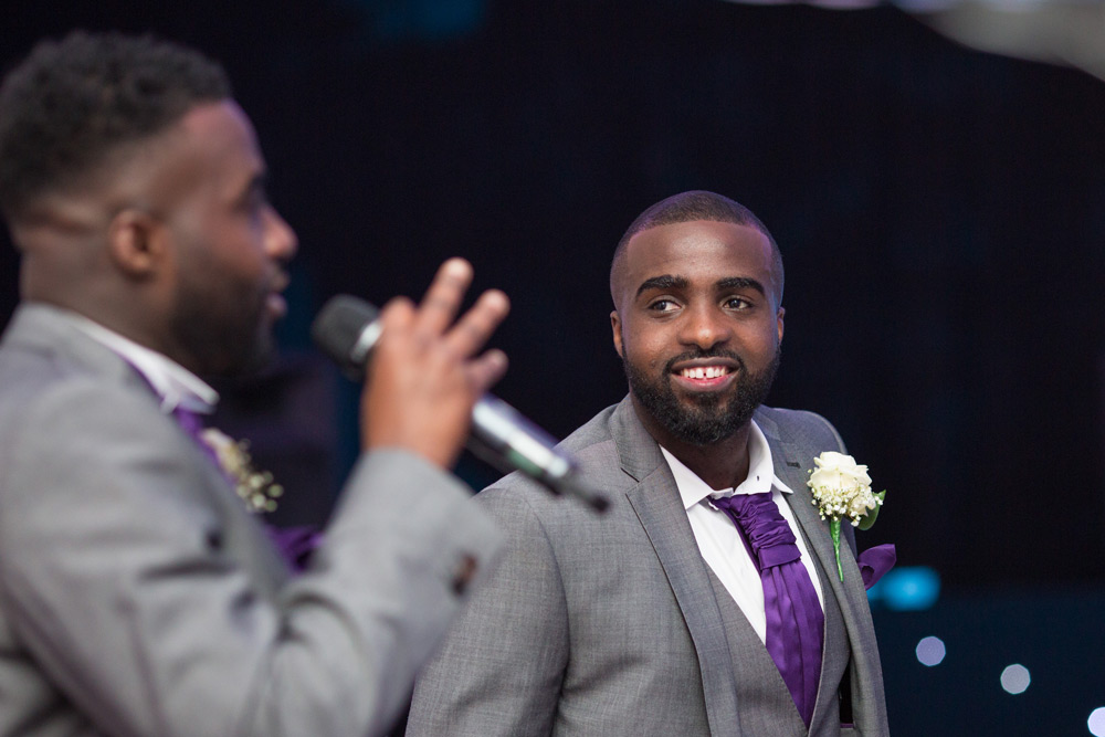 The best men during their speech