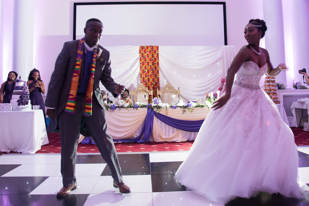 Choreographed dance moves during first dance
