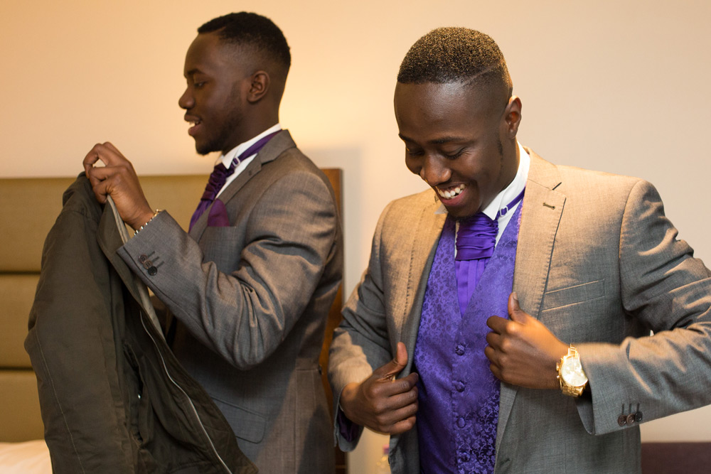 Groom fixing jacket