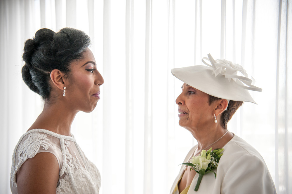 Bride and mum close to tears