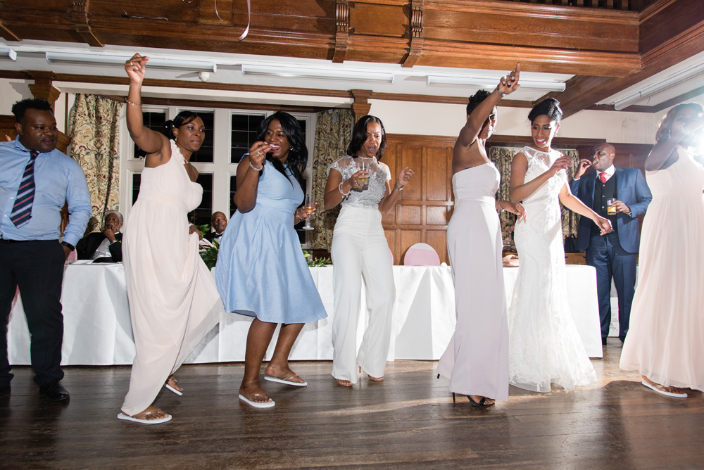 Guests dancing
