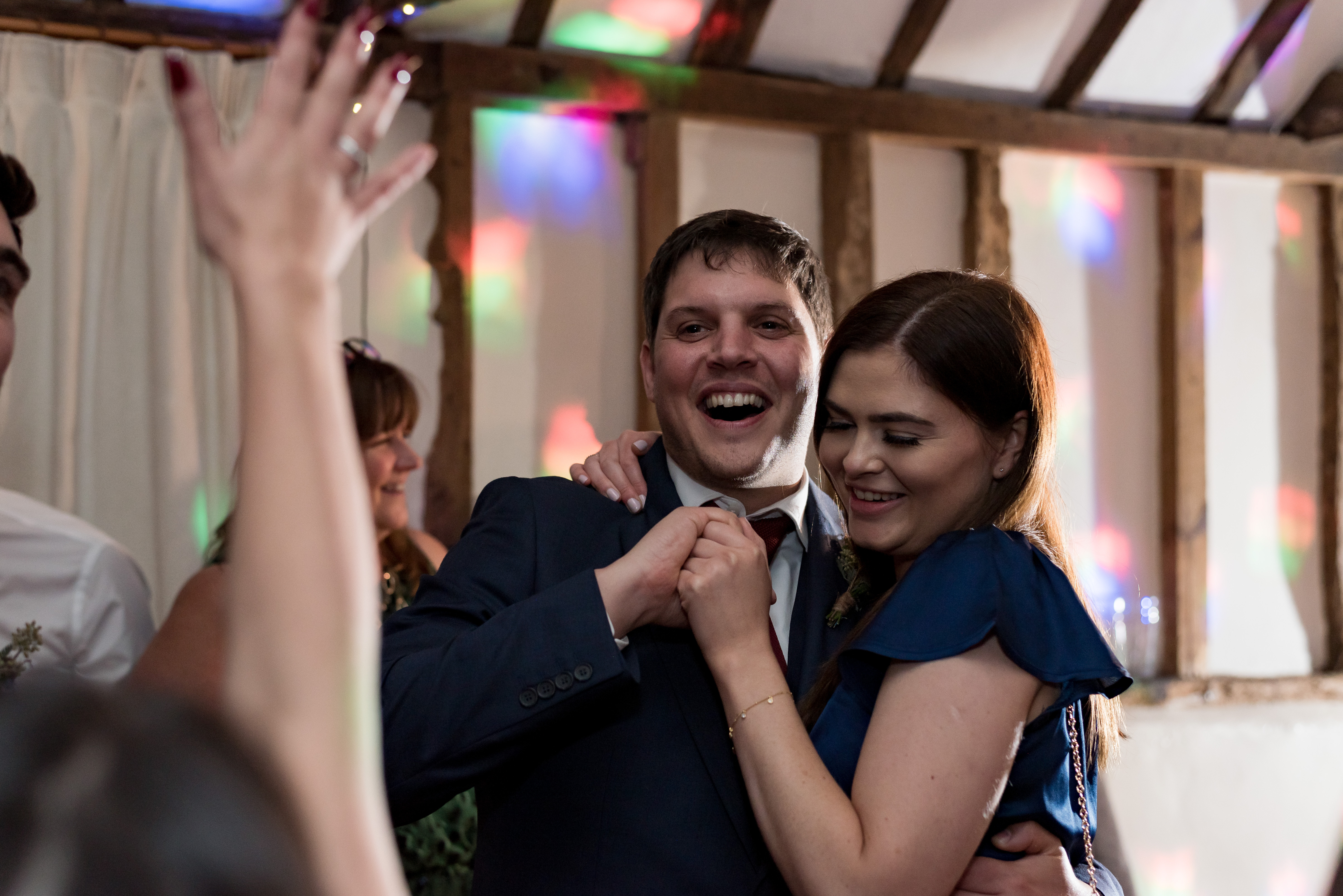 Wedding guests on dancefloor
