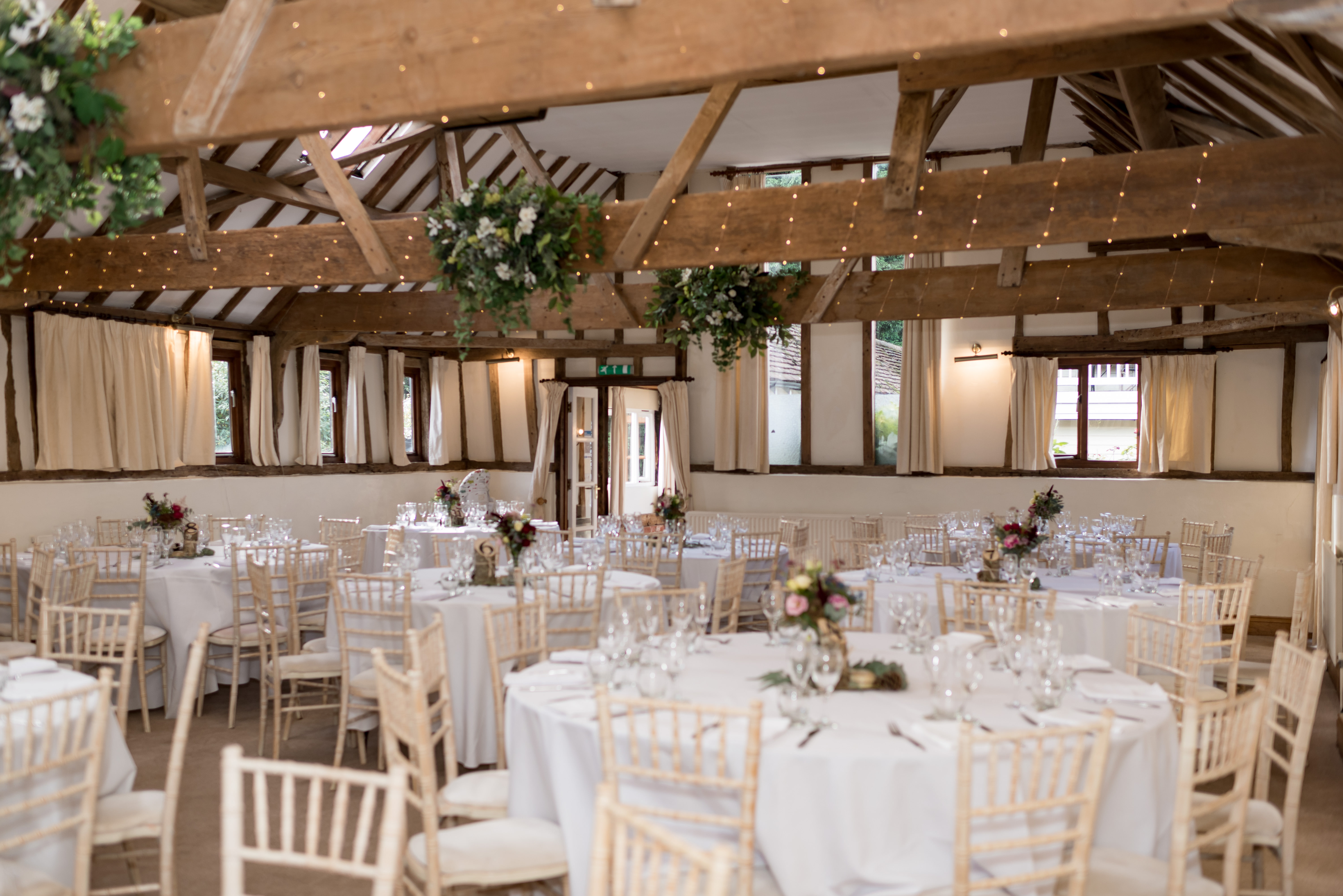 The Reid Rooms ready for the wedding reception