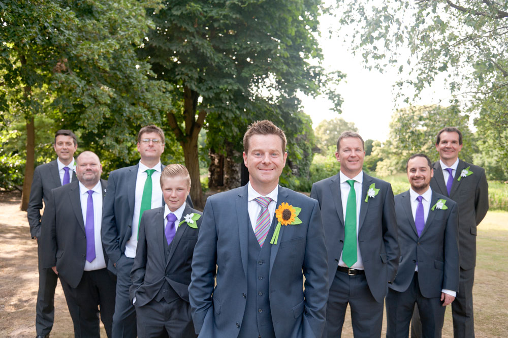 Groom with groomsmen