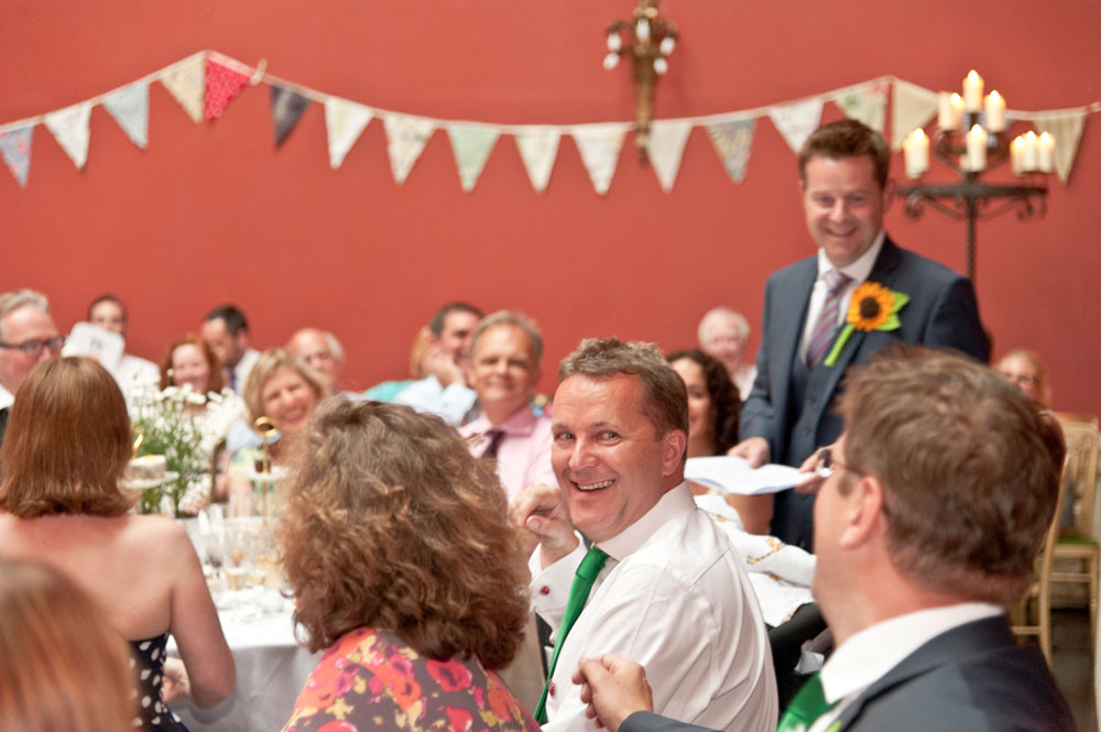 Groom during his speech