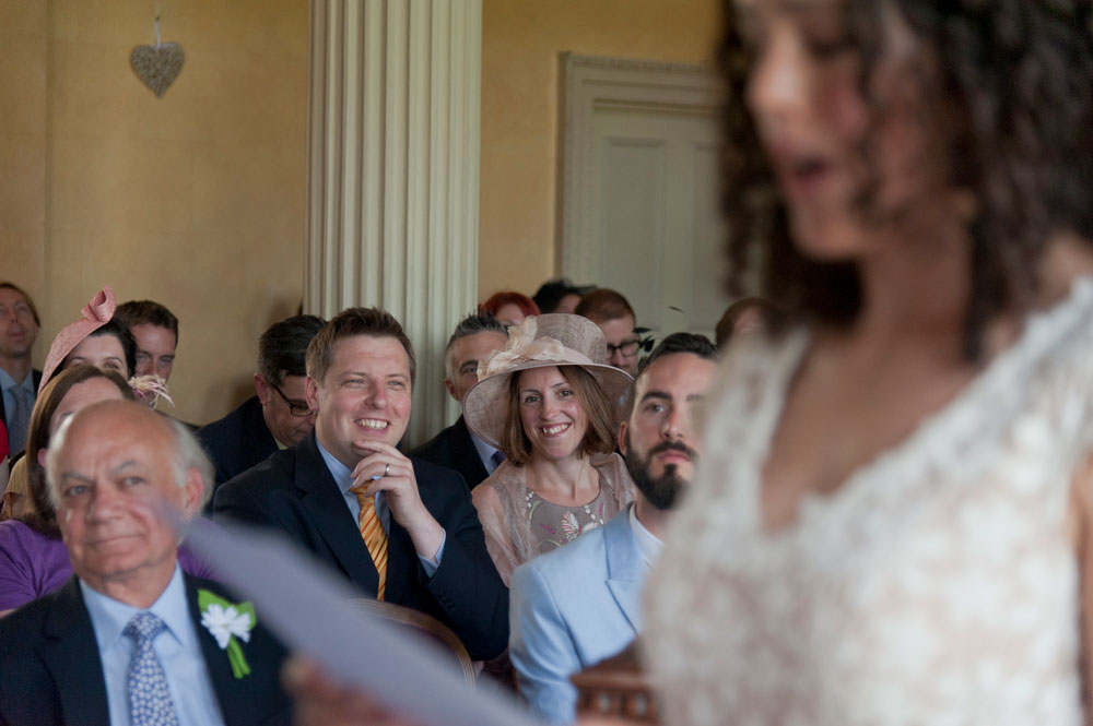 Guests during the ceremony