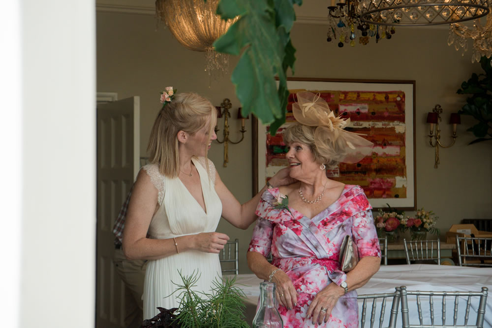 Bride with her mother