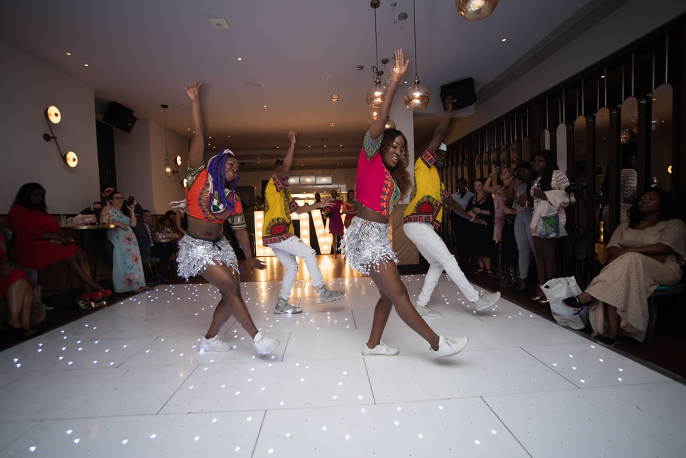 Dancers during wedding reception
