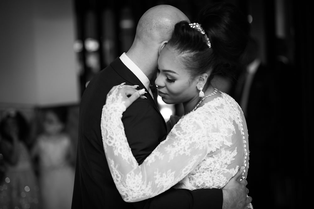 Couple during first dance