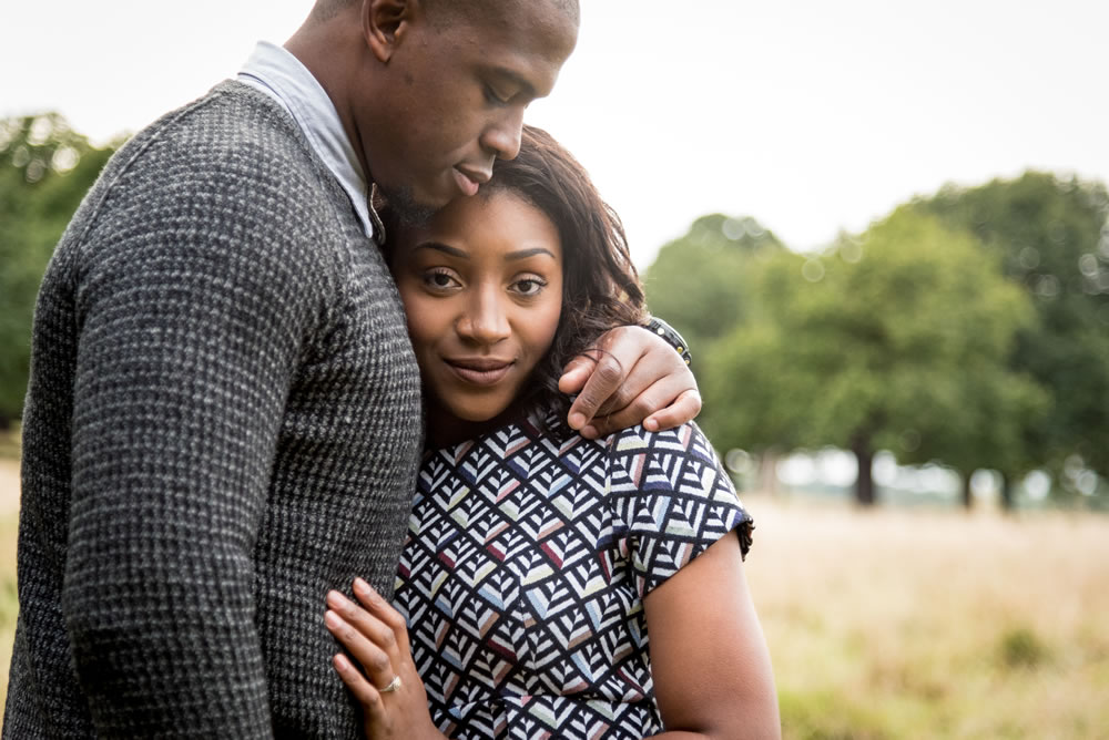 Bride looking at the camera