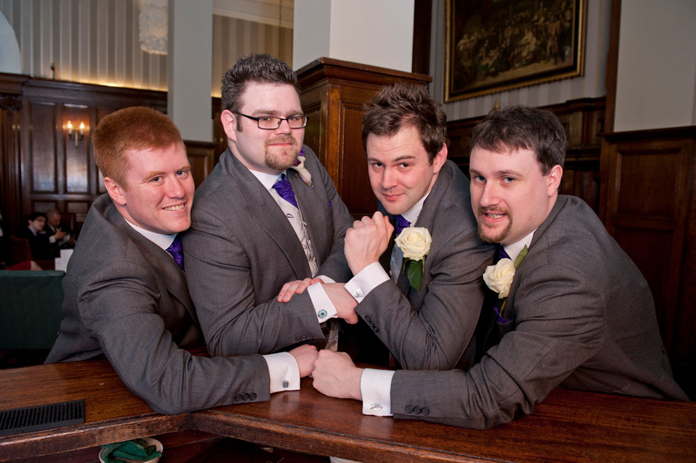 Groom and groomsmen