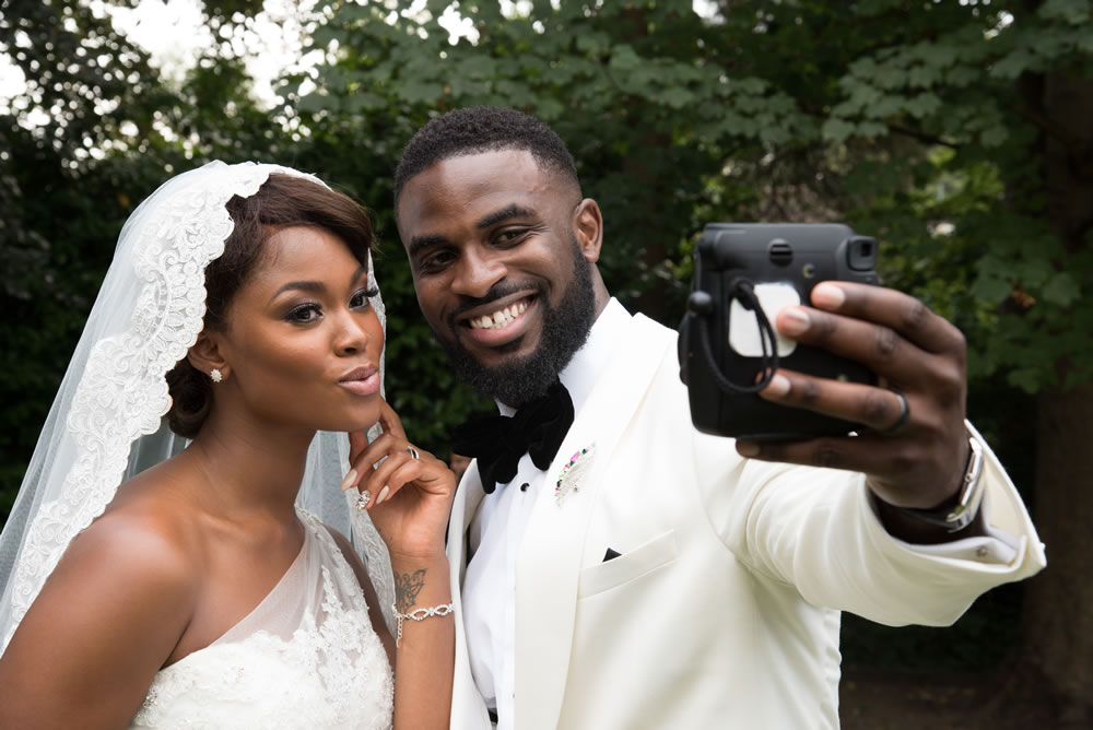 Couple taking selfie