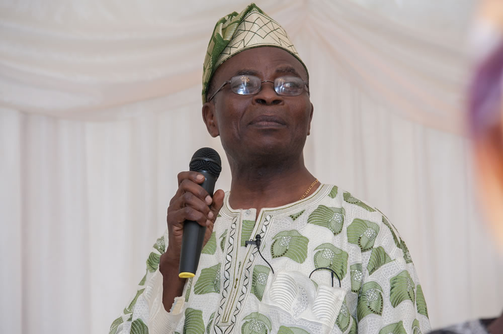 Father of the groom during his speech