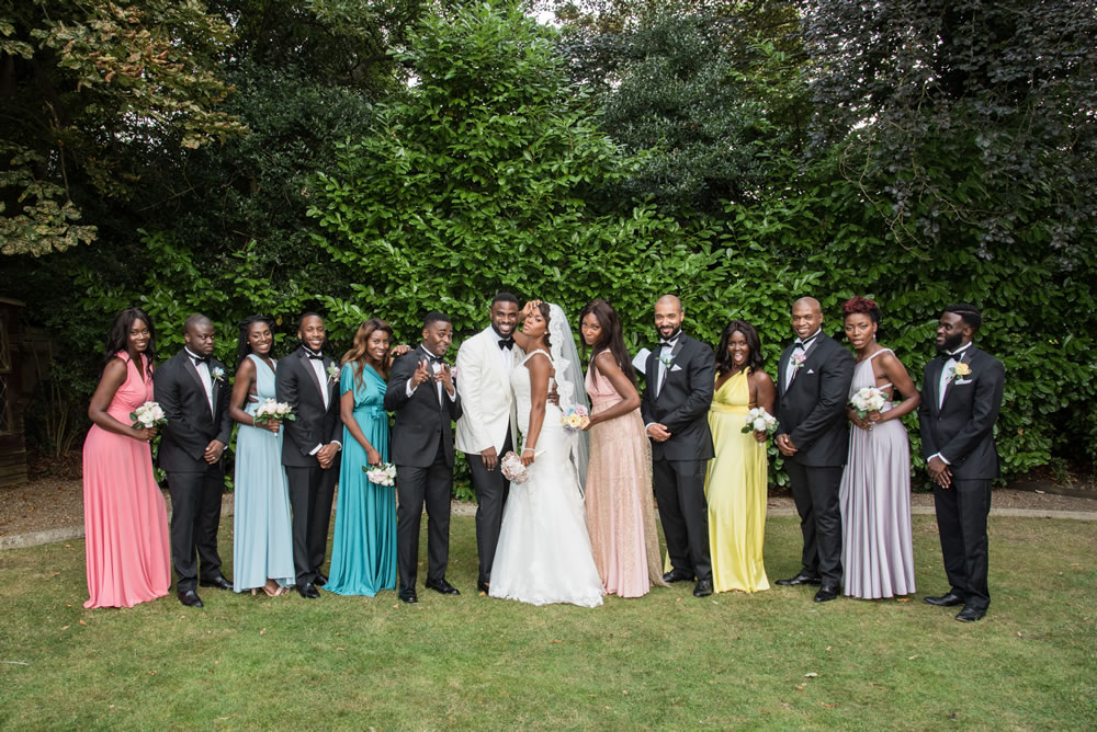 Wedding party portrait