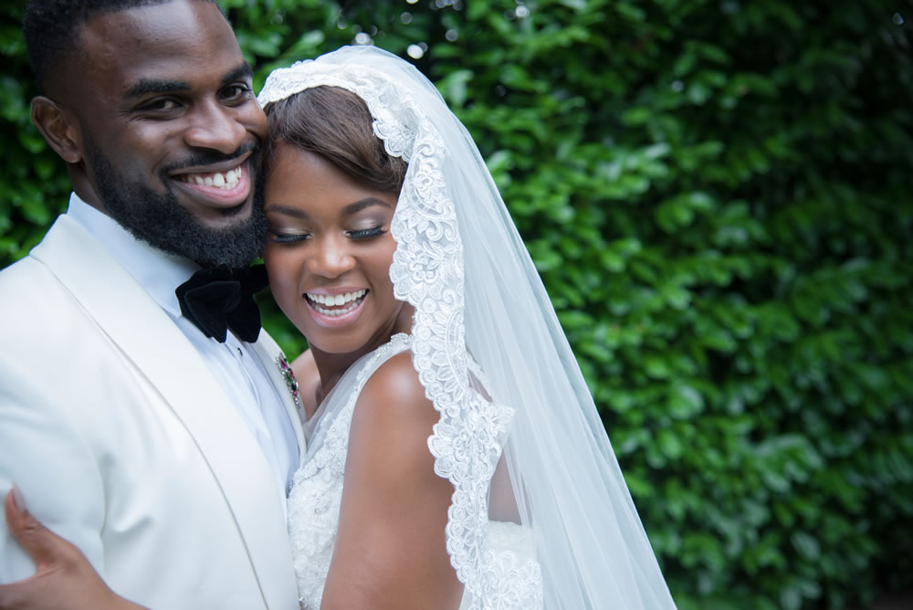 Couple laughing together