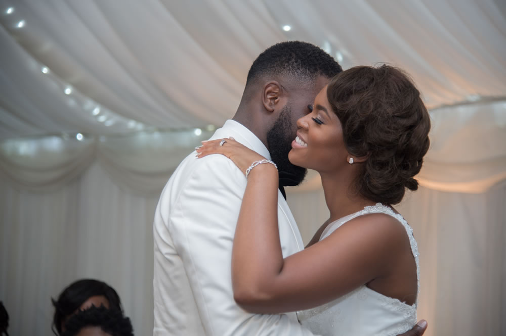 Couple during first dance