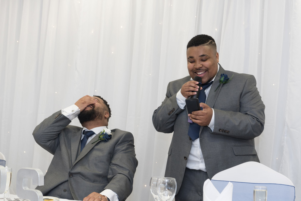 Groom&rsquo;s reaction to best man speech