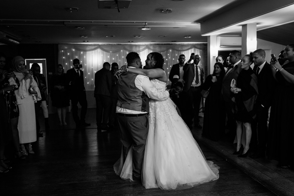 Couple during first dance