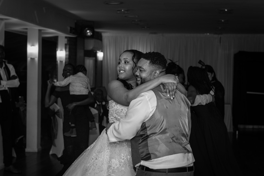Couple during first dance