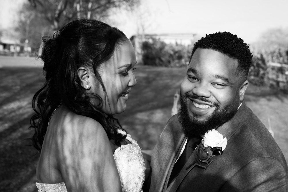 Bride and groom portrait