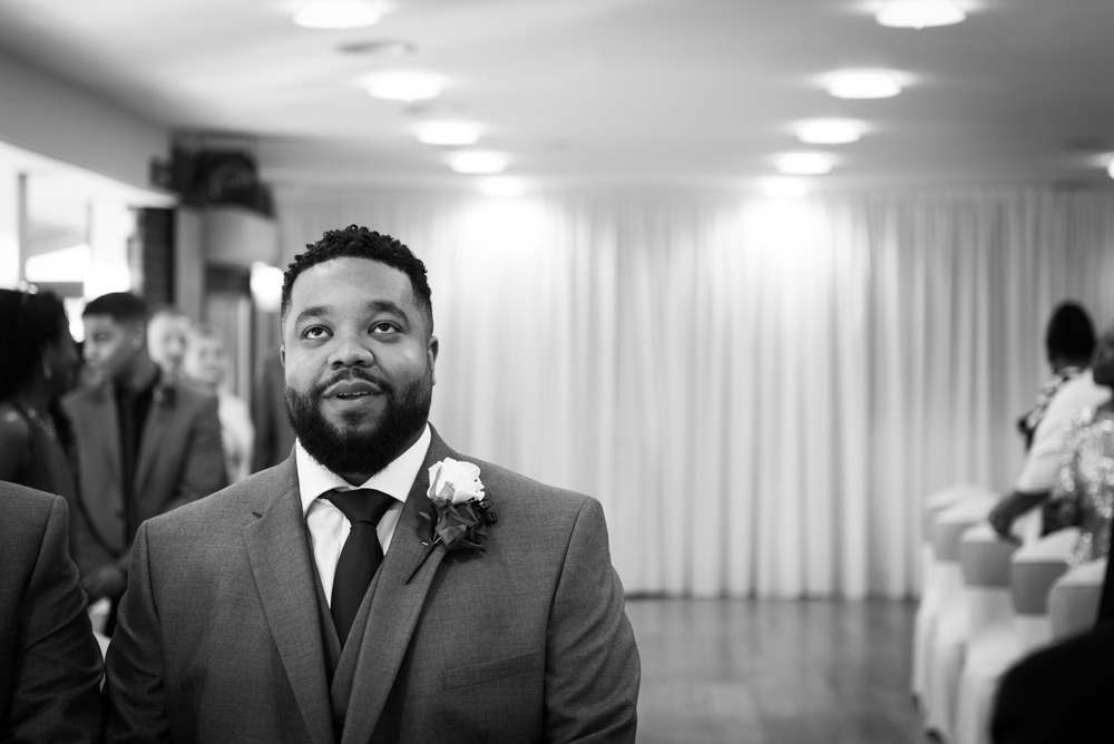 Groom waiting