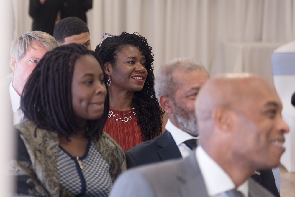 Guests during wedding